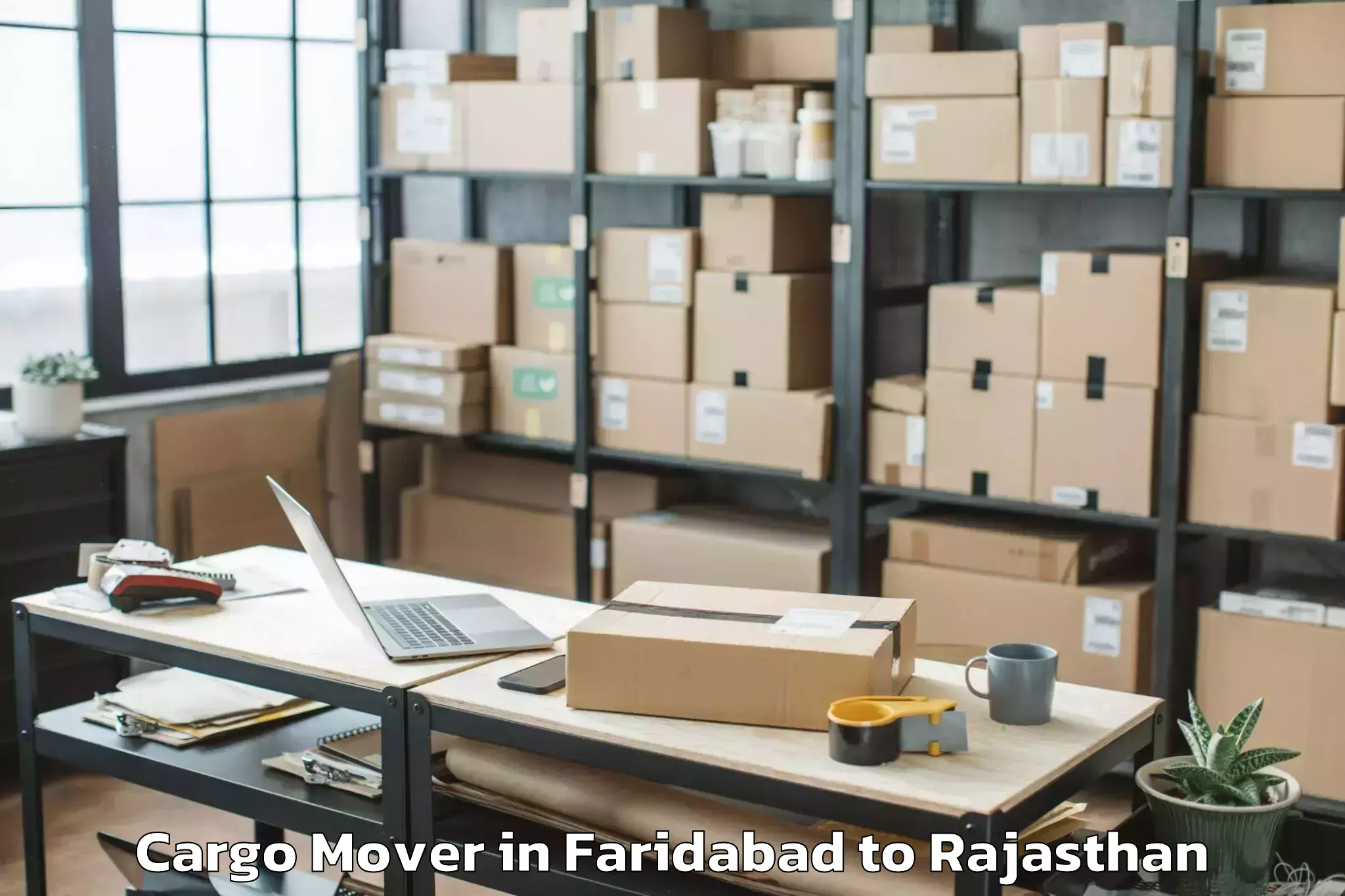 Comprehensive Faridabad to Viratnagar Cargo Mover